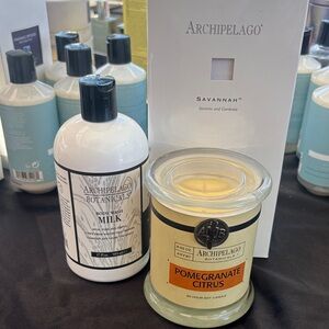 Archipelago Botanicals Body Wash & Candle. NWT